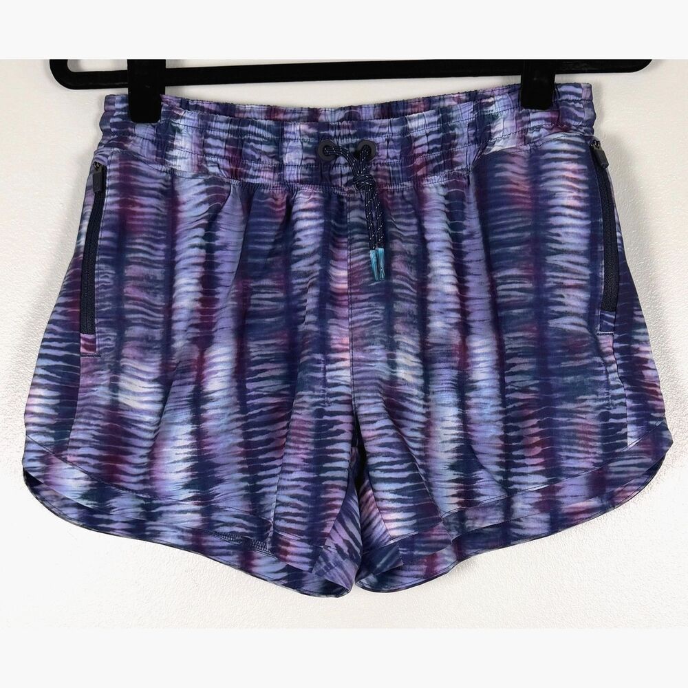 Athleta Girl All Play Shorts XXL 16 Purple Blue Athletic Running Active